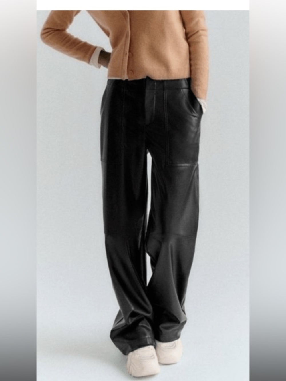 Zara Faux Leather Pants S